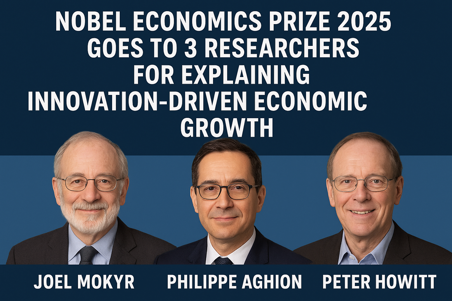Nobel Economics Prize 2025 Goes to 3 Researchers for Explaining Innovation-Driven Economic Growth