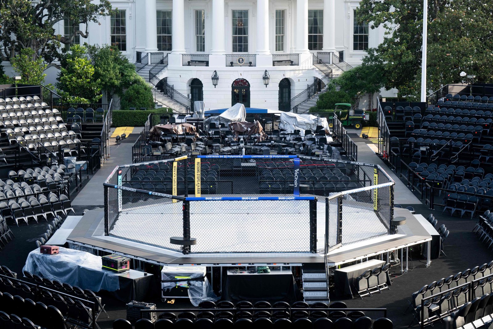 Trump Turns 80 with a Showstopping Spectacle of Cage Fights at the White House